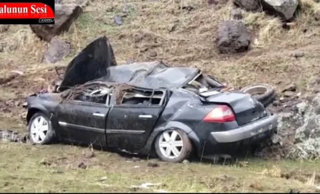 YAĞIŞLI KAYGAN YOLDA TRAFİK KAZASI 1 ASTSUBAY HAYATINI KAYBETTİ