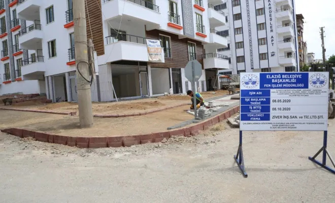 38 Mahallede yol ve kaldırım çalışması başladı