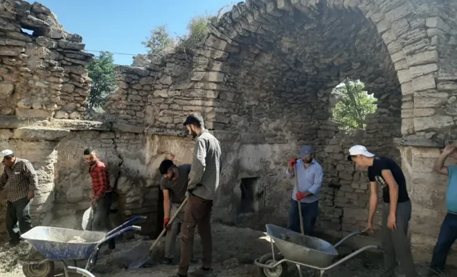 Sonradan Cami olarak kullanılan tarihi kilise restore ediliyor