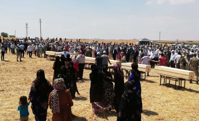 Konya’daki kazada vefat eden 7 kişi Şanlıurfa’da defnedildi 