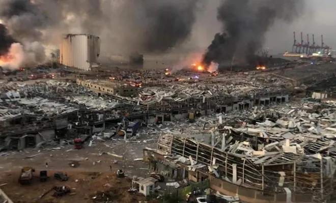 Beyrut'ta patlamanın ardından 2 hafta OHAL ilan edildi  