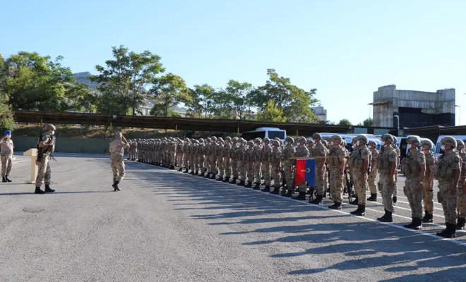 Elazığ Jandarma Komando Tabur Komutanlığı (Serhatlar) Suriye’ye uğurlandı