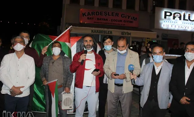 Palu`da siyonistlere lanet yağdırıldı