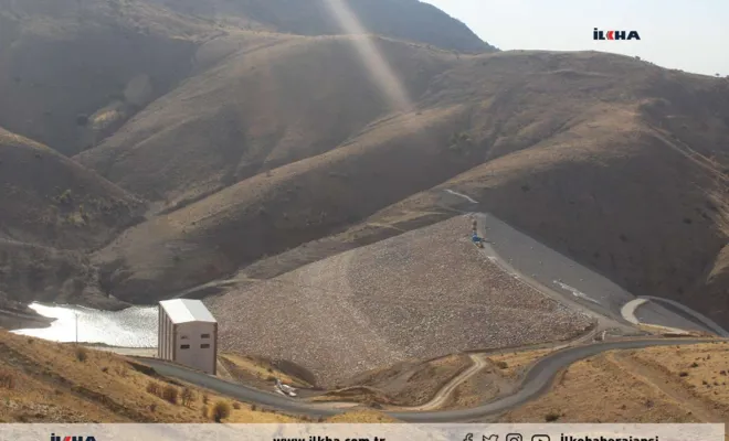 Elazığ`a içme suyu sağlayan Hamzabey Barajı'nın suları kuraklık nedeniyle tükendi