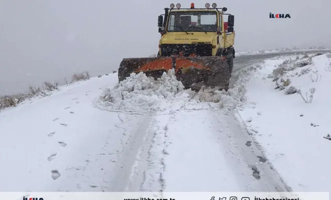 Elazığ`dan komşu illere ağır tonajlı araçların gidişine kar nedeniyle izin verilmeyecek