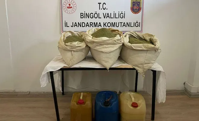 Bingöl kırsalında uyuşturucu operasyonu
