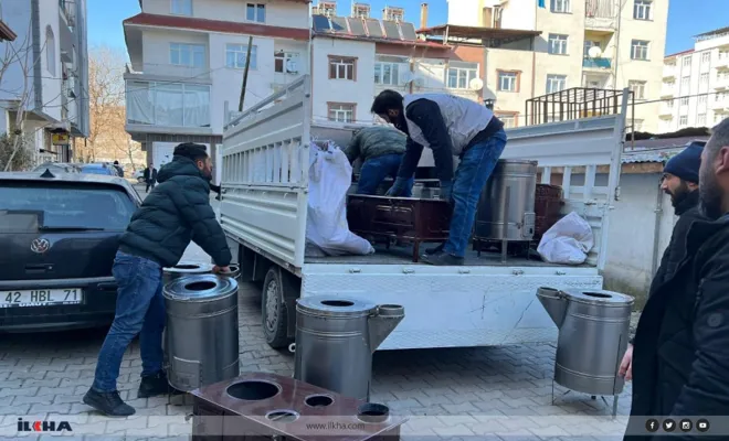 Kovancılar Umut Kervanı ve Yetimler Vakfı deprem bölgesine yardımlarını sürdürüyor 