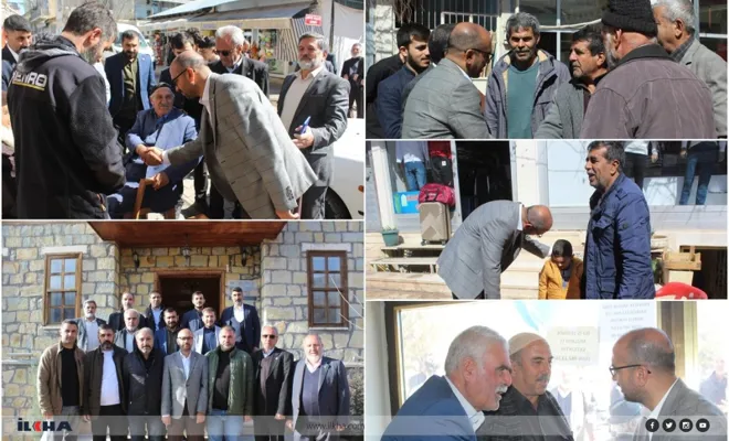 HÜDA PAR Genel Başkan Yardımcısı Şahin Palu'da vatandaşları ziyaret etti 