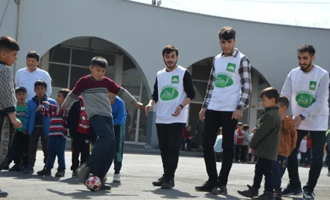 HÜDA PAR Elazığ Gençlik Kollarından Depremzede Çocuklara Psikososyal Destek