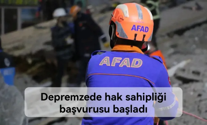 Depremzede hak sahipliği başvurusu başladı 