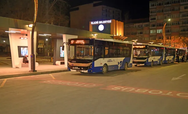 ELAZIĞ BELEDİYESİ, OTOBÜS SEFER SAATLERİNİ UZATTI