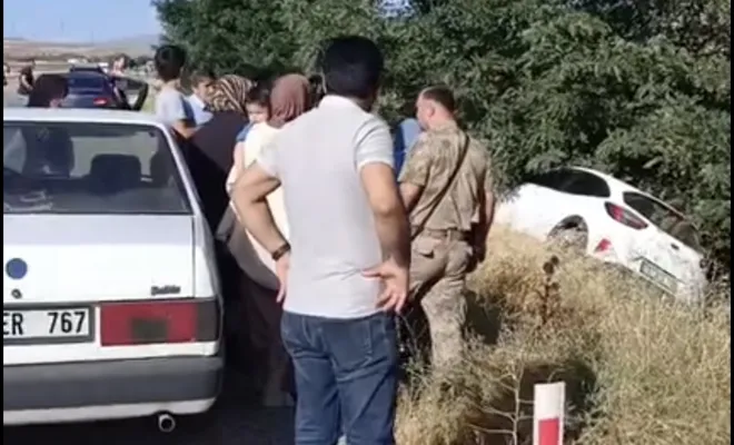 Elazığ-Bingöl Karayolunda Trafik Kazası: Araç Şarampole Girdi